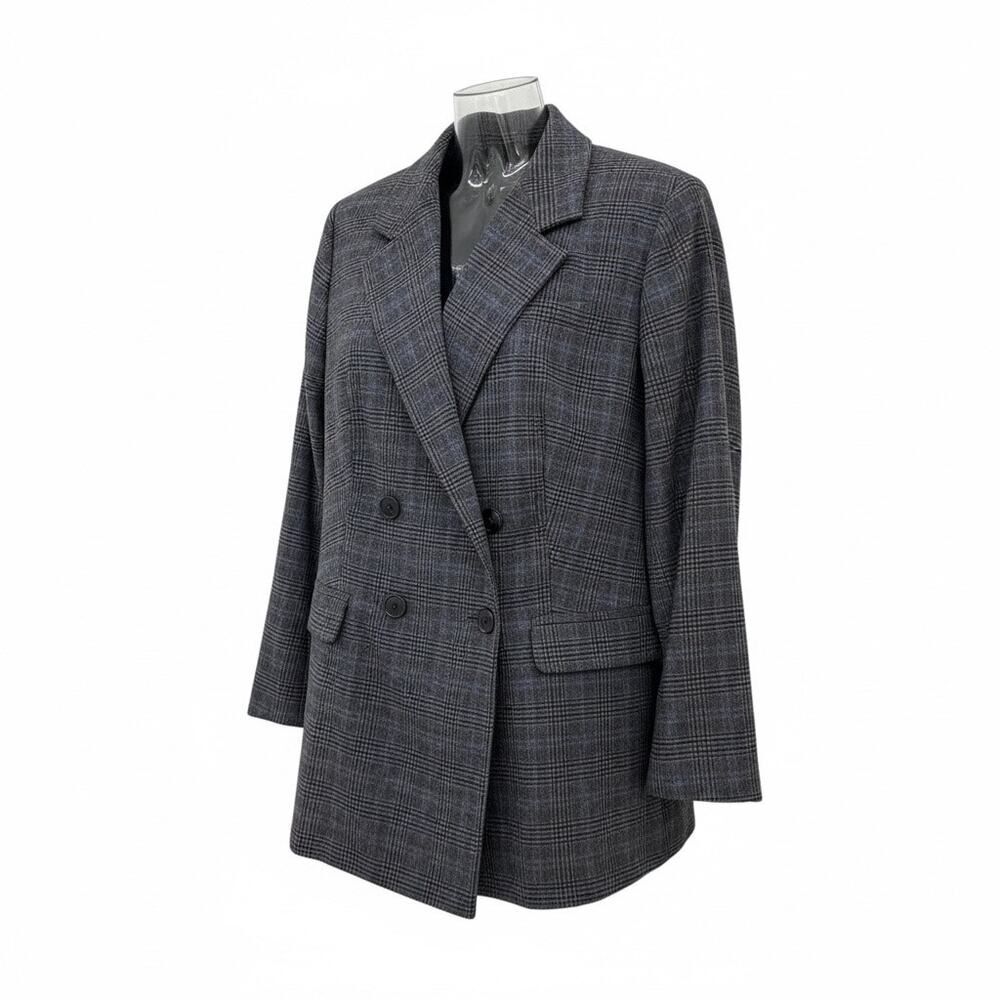 NWOT Madewell The Rosedale Plaid Blazer In Kyle Mini Glen Plaid Sz 16W